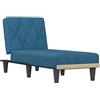 vidaXL Chaise Longue in Velluto Blu