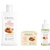 Omia, Kit Routine Viso, Set Cura Viso con Crema Idratante Viso, Olio Viso e Latte Viso con Mandorla di Sicilia per Pelli Sensibili, Kit Trattamento Skin Care Idratante e Protettivo - Esclusiva Amazon