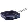 Pedrini bistecchiera (grill) formato cm 28x28, linea Forma, antiaderente, full induction, con manico in acciaio
