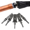 Uadme Set di punte per trapano, set di 5 pezzi multifunzione in rame espansore per tubi HVAC, strumenti manuali per tubi con dimensioni 6/8/9/10/12/16/19/22 mm
