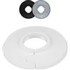 FUX Confezione da 2 rosette singole per tubi di riscaldamento 8 mm - 60,3 mm, copertura per tubi, rosette di copertura, guarnizione, rosette per termosifoni, polipropilene in colori speciali (20 mm