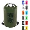 MOMAHUA 10L Borsa Impermeabile,Verde Waterproof Zaino Impermeabile Sacco Impermeabile con Tracolla Regolabile,Dry Bag per Outdoor Sport Acquatici,Barca, Pesca, Rafting, Nuoto