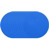PATIKIL Marcatori Spot da 4 Pollici, 12 PCS Punti Pavimento Antiscivolo Marcatori Agilità Coni Campo Punti Poli per Palestra PE Allenamento velocità Ballo Calcio Basket Sport, Blu
