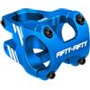 FIFTY-FIFTY Attacco Manubrio per Mountain Bike, Attacco Manubrio Corto in Lega di Alluminio per all Mountain, Enduro, Downhill e Freeride (35 mm, Blu)