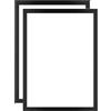 SVUPUE Diamond Painting - Cornice magnetica per pittura con diamanti, 2 pezzi, 30 x 40 cm, colore nero