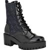 GUESS Watie - Stivali da combattimento da donna, Denim Nero 002, 39 EU