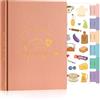 Lanpn Libro di Ricette da Scrivere, A5 Quaderno per Ricette Il Mio Ricettario in Pelle, Recipe Cook Journal Book to Write in Your own Recipes, Libri di Cucina Cooker Girl Libro, Rosa, Inglese