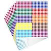 SAVITA 5500 Pezzi Etichette Adesivi Colorati Rotondi, 6mm Colorate Etichette Codifica Etichette Autoadesive Rotonde a Punti Colorati Dot Stickers per Scuola Ufficio Forniture per Etichette (10 Colori)