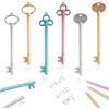 SZZETK 24 Pezzi Penna a Forma Chiave, Penna chiave, Penne Gel Vintage a Forma di Chiave Penne Gel Creative per Ufficio, Cancelleria, Materiale Scolastico, Regali Degli Studenti