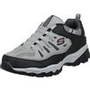 Skechers Men's Afterburn M. Fit Wonted Loafer, Grigio e Nero., 41.5 EU