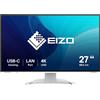 EIZO Monitor 27" 4K UltraHD LCD Bianco con Tecnologia Flicker-Free