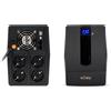 NJOY Gruppo continuità 2000VA 1200W UPS per Videosorveglianza PC Pellet LCD 4 Schuko