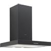 SilverLine Cappa a Parete NERA da 90 cm 3170.9.733.04, Capacità 637 m3, 5 velocità, controllo digitale, rumorosità max 69 db(A), illuminazione con 2 lampadine da 3W, indicatore di pulizia