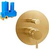 Paffoni Miscelatore ad incasso per doccia Paffoni Light con deviatore oro LIG015HGSP