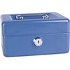 DONAU 5231001PL-10 - Cassetta portavalori piccola, 152 x 80 x 115 mm, colore: Blu