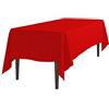 LinenTablecloth Ltc LINENS Tovaglia Rettangolare in Poliestere, 150 x 320 cm Red