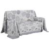 PENSIERI DELICATI Telo Copridivano 180 x 290 cm Made in Italy, Telo Copritutto 100% Cotone Puro, Fantasia Palloncini Grigio, Ideale come Telo Arredo, Salvadivano o Copriletto Estivo (1 Piazza)