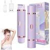Mesen Rasoio elettrico da donna, 2 in 1, a doppia testa, IPX7, impermeabile, bagnato e asciutto, rasoio portatile per capelli, viso, sopracciglia, baffi, barba, body