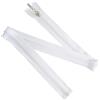 Aerzetix - Set di 6 Cerniere Lampo a Spirale N°5 70cm separabili con cursore Decorativo per Cucito Artigianato Abbigliamento Borse Decorazione | in Metallo Nylon Poliestere | Colore Bianco