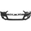 EQUIVALENTE ALL'ORIGINALE PARAURTI ANTERIORE CON FORI LAVAFARI+SENSORI PER AUDI A4 S-LINE 2015> PRIMER