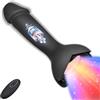 Roluck Vibratore Plug Anale con Luce, Vibratore Anale con 7 Modalità di Vibrazione, Stimolatore Prostata per Luicon Telecomando, Plug Anale per Donna e Uomo