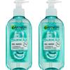 Garnier Skin Naturals Detergente Viso in Gel con Acido Ialuronico e Aloe Vera, Idratante e Rinfrescante, Per Pelle Normale e Mista, 200 ml (2 Unità)