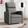 JUMMICO Poltrona di Relax Elettrica Reclinabile con Schienale Regolabile, Poltrona TV, per Camera, Soggiorno e Home Cinema, in materiale PVC