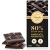 Venchi - Tavoletta di Cioccolato Extra Fondente Barricato 80%, 70 g - Con Miscele di Cacao Selezionate - Senza Glutine - Vegano