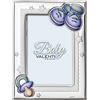 Valenti Argenti Valenti&CO. Cornice Bimbo B1358 9x13 O 13x18 in Laminato Argento PVD (Celeste) (Celeste, 9x13 cm)
