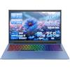 LONGEVINCE Laptop ad Alte Prestazioni con Ampio Schermo da 17,3 Pollici, Core i5-1038NG7, 16GB DDR4, Display IPS FHD, Sblocco con Impronta Digitale, Win11 e Office 2019-Blu (16+256G)