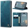 Phernykas Cover per iPhone 17 Libro Pelle Portafoglio, [Porta Carte] [Magnetica] Premium PU Flip Wallet Custodia Cellulare Protection per iPhone 17 Leather Case, Blu-verde