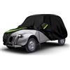 ZWPARTS Copriauto Adatto per Citroen Mehari 1968-1988, Nero Garage | Impermeabile Completa Copertura con Porta con Cerniera per Protezione da Neve, Pioggia e Tutte Condizioni Atmosferiche