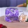 Richaa Fiori secchi isolati in vetro doppia parete tazza da caffè con manico 7 once Latte vetro espresso tazze di vetro borosilicato tazza da tè regali originali