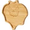 TJ POP Vassoio da portata a forma di pipistrello di Halloween, tagliere in bambù per caramelle, snack e dessert, piatto da portata per feste per decorare la tavola