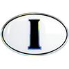 4R Quattroerre.it 32128 Adesivo 3D Stickers Ovale I Italia HQ, 61 x 40 mm