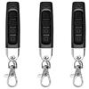 suuosl 3 pezzi telecomando cancello 433 MHz, duplicatore porta del garage portatile, telecomando porta del garage senza fili, fino a 50 m di distanza, clonazione garage porta telecomando chiavi a 4 pulsanti