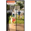 Flux Phenom Zanzariera Magnetica per Porta Finestra - 80x200 cm Rete Trasparente a Trama Fine, Kit di Facile Installazione per Uso in Due Stagioni, Resistente ai Graffi degli Animali e Anti-Insetti