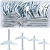 Samulee Omsscun 132 Pezzi Tasselli per Cartongesso (M3 M4 M5 M6), Stop con Viti e Rondella, Farfalla, per Lastre In Gessofibra, Calcestruzzo