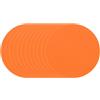 PATIKIL Marcatori Spot da 4 Pollici, 12 PCS Segnapunti Antiscivolo per Pavimento Marcatori Agilità Coni Campo Punti Poli per Palestra PE Allenamento velocità Ballo Calcio, Arancione