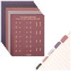 Tinoaly 10 Pezzi Linguette mensili per Planner, Autoadesive Adesivi Planner Mensile per Casa Ufficio Calendario Quaderni Diari Organizzazione