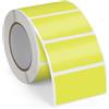FINDAT Etichette Termiche Gialle 50 x 25 mm, 500 Pezzi in Rotolo | Vinile autoadesivo resistente ad acqua, olio e strappi. Stampa prezzi, codici a barre ed etichette per ufficio e prodotti