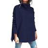 Generic Maglioni a Collo Alto da Donna, Maglioni Oversize a Pipistrello, Maniche Lunghe, Lavorati Maglia, Pullover Invernali, con Orlo rov