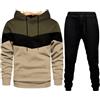 Generic Tuta Cotone Uomo Completa Felpa Con Cappuccio E Pantalone Set Fitness Tuta Completa Felpata Invernale Tuta Tuta Uomo Felpata Completa