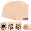 beibijio 3 mm Pelle Sintetica Tatuaggi, 10 pezzi 20x15 cm Silicone Tatuaggio Pelle Finta, Doppia Pratica Pelle Finta per Tatuaggi per Principianti e Tatuatori Esperti