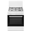 Schaub Lorenz Ducati Cucina a gas 60x60cm 4 fuochi Forno a gas con grill Bianco SD664WGE