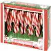 NCA Set di 12 Bastoncini di Zucchero Al Gusto Fragola - Caramelle Di Natale Per Bambini Decorazione Aspra Dell'albero Colorazione Naturale Senza Glutine