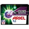 Ariel All-in-One Pods + Revitablack Capsule per detersivo - 10 pezzi/10 pod/capsule per nero * NUOVO & OVP*