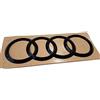 Audi 8V7071802 Anelli Emblema Logo nero Tuning Exclusive Black Edition, per Q3 (tipo F3) Sportback,