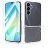 SMYTU Custodia per Samsung Galaxy A16 4G / 5G (6,7") + 2 Pezzi Vetro Temperato,Trasparente Anti-Giallo Case Cover Protettiva Antiurto Leggera e Sottile per Samsung Galaxy A16 4G / 5G - Crystal Clear