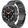 MoKo Cinturino in Metallo Compatibile con Samsung Galaxy Watch Ultra 47mm (2025/2024) per Uomo Donna, Cinturino di Ricambio in Acciaio Inossidabile per Galaxy Watch 7 Ultra 2, Nero